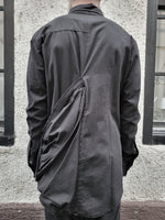 POCKETED T-SHIRT - COATED BLACK - M