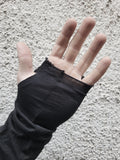 HIGH NECK LONG SLEEVED JERSEY - BLACK - M