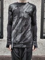X-BACK SWEATSHIRT - BLACK COATED - S