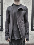 ZIP UP X-BACK SWEATSHIRT - BLACK - S