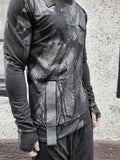X-BACK SWEATSHIRT - BLACK COATED - S