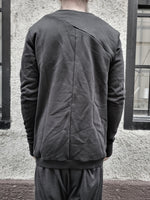 DUAL FABRIC SWEATSHIRT - BLACK - M