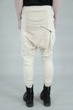 CONTRASTING WOVEN/JERSEY TROUSERS 73 SAND