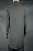 COTTON TURTLE NECK JERSEY 34 COLD DYED ANTHRACITE