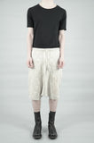 DROP CROTCH CONTRA STRUCTURED SHORTS 80 SAND
