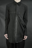 SIDE POCKET BUTTON UP SHIRT 15 COLD DYED ANTHRACITE