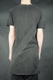 SPIRAL RIB-PANEL T-SHIRT 37 COLD DYED ANTHRACITE