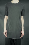 CROSS BACK BANDED T-SHIRT 39 COLD DYED ANTHRACITE