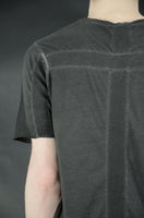 CROSS BACK BANDED T-SHIRT 39 COLD DYED ANTHRACITE
