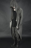 LONG STRUCTURED COTTON CARDIGAN 26 ANTHRACITE