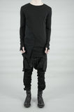 DOUBLE LAYERED LONG SLEEVED T-SHIRT 30 BLACK