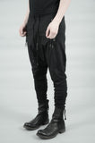 CONTRASTING WOVEN/JERSEY TROUSERS 73 BLACK